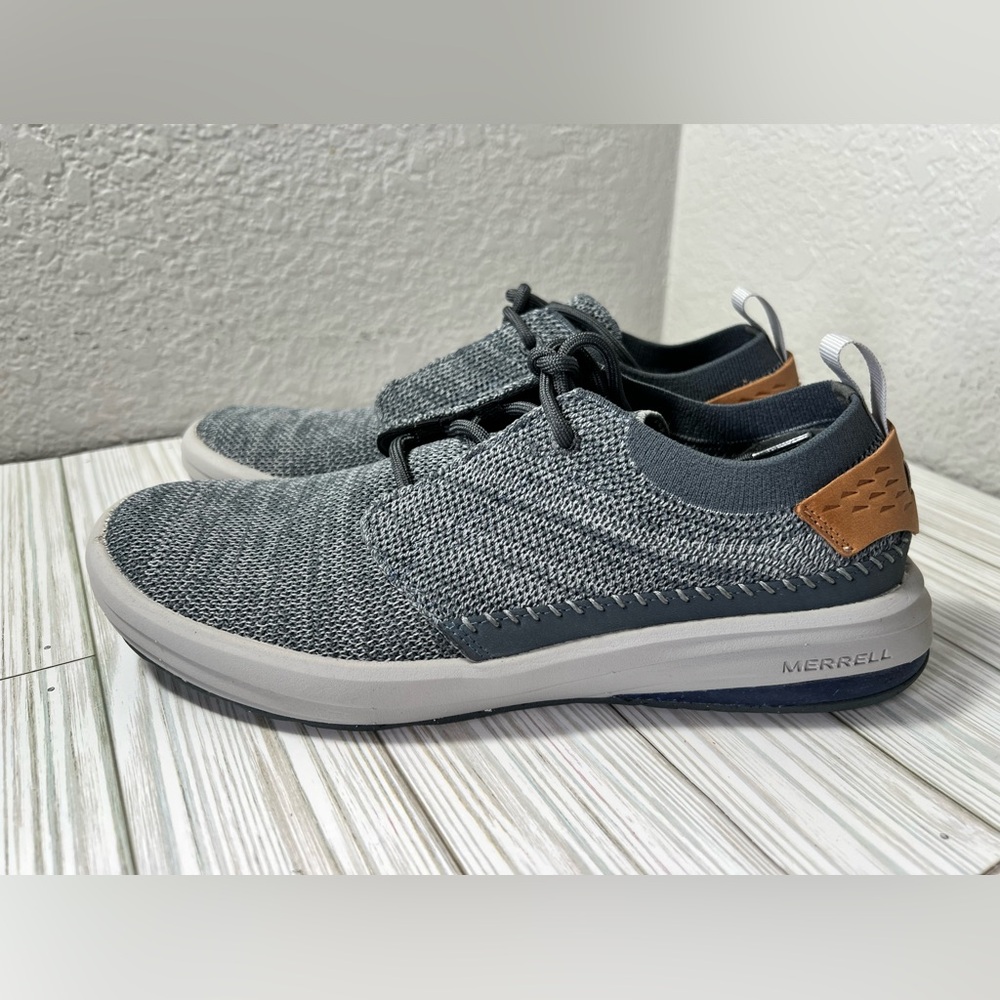 Merrell Gridway Turbulence Knit Low Men’s Casual Sneaker shoe dark grey size 7.5